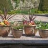 4 Pack Of Antique Effect Planters -Flower Plants Shop D6146 1000x1000 LS