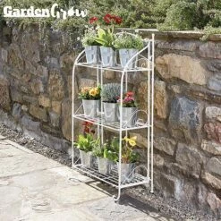 Three-tier Highbury Folding Metal Plant Stand -Flower Plants Shop G2663 1