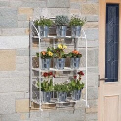Three-tier Highbury Folding Metal Plant Stand -Flower Plants Shop G2663 4