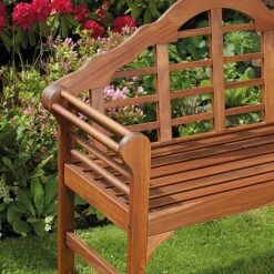 Garden Gear Acacia Lutyens Bench -Flower Plants Shop G2860 2