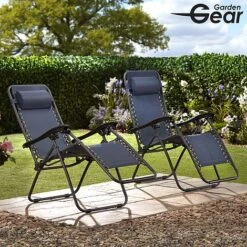 Garden Gear Zero Gravity Chair - Navy -Flower Plants Shop G3725202000x200020LS20320With20logo