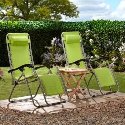 Garden Gear Zero Gravity Chair - Apple Green 12 Garden Gear Zero Gravity Chair - Apple Green -Flower Plants Shop G3728 LS1