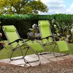 Garden Gear Zero Gravity Chair - Apple Green 13 Garden Gear Zero Gravity Chair - Apple Green -Flower Plants Shop G3728 LS3