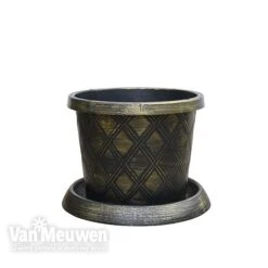 Tower Pot™ Black & Gold -Flower Plants Shop TOWE V48803 B