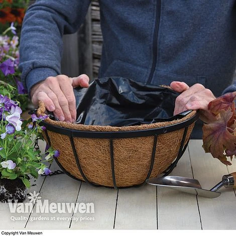 Garden Grow Hanging Basket & Liner 3 Garden Grow Hanging Basket & Liner